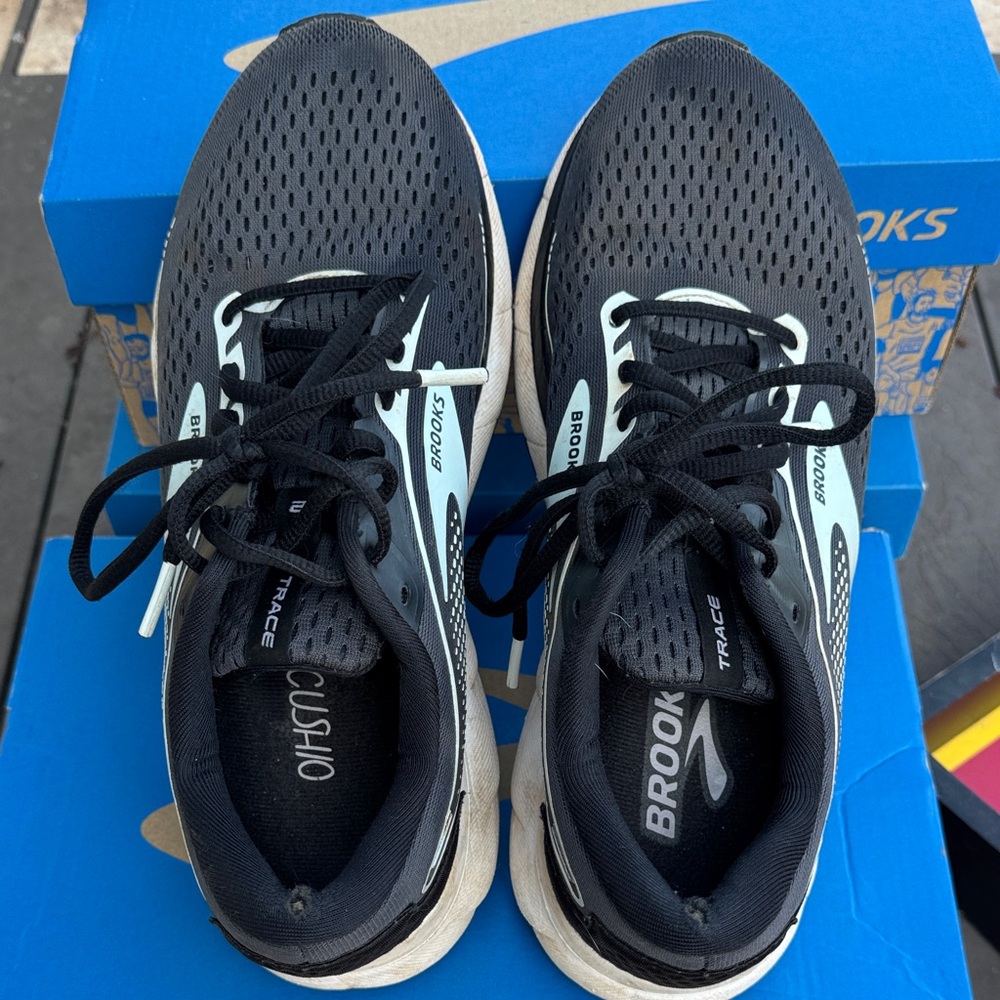 Brooks Black and White Athletic Shoes for women!